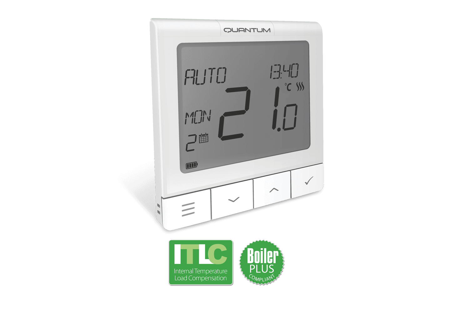 Termostat De Ambient Pentru Incalzire In Pardoseala, Salus Quantum Sq610 Wireless Control Afisaj Digital 230 V