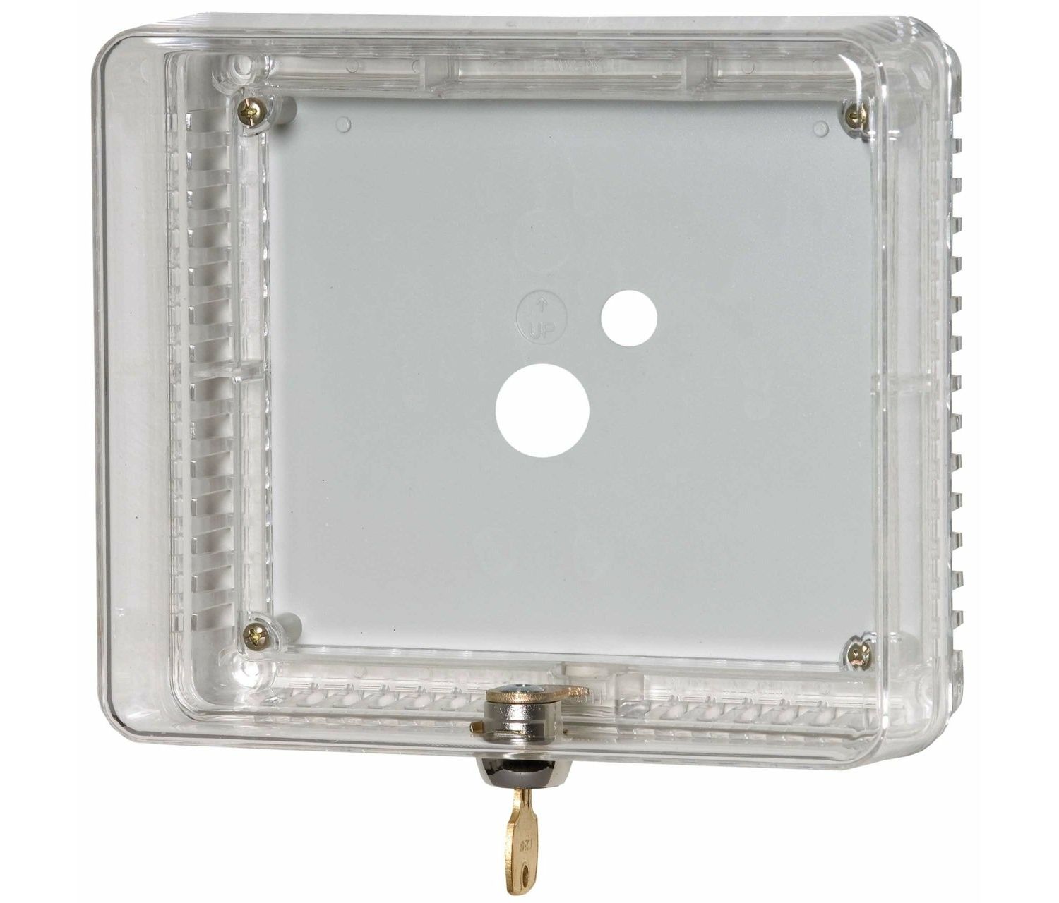 TayMac ZTC200 Clear Thermostat Cover - Low Profile Tamper Protection With Lock