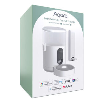 Aqara Smart C1 Pet Feeder & E1 USB Hub Bundle