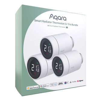 Aqara E1 Smart Radiator Thermostat Trio Bundle & Free E1 Hub