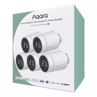 Aqara E1 Smart Radiator Thermostat Penta Bundle & Free E1 Hub