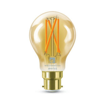 4lite Wiz Connected A60 B22 Filament Bulb Amber WiFi/BLE