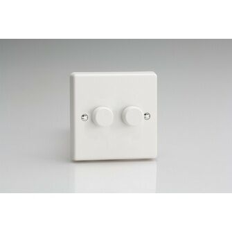 Varilight 2-Gang V-Pro Smart Master WiFi Dimmer 2 x 100W LED (2-Way with Supplementary Controller)
