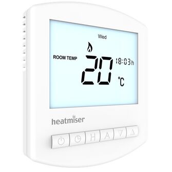 Heatmiser Slimline V4 LCD Screen Multi-Mode Thermostat
