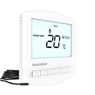 Heatmiser Slimline-E V3 Electric Floor Heating Thermostat (3m Probe Included)
