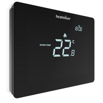 Heatmiser V2 Modern Touchscreen Thermostat - Carbon Black