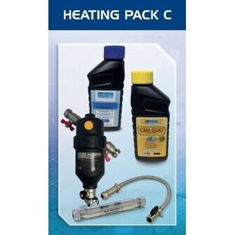Calmag Heating Pack C Inc. 22mm Central Heating Filter, inhibitor, cleanser, filling loop and a scale inhibitor