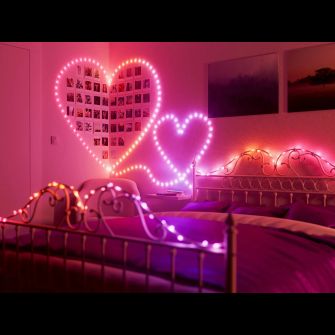 Twinkly USB-C Heart-Shaped RGB LED String Lights - 12m