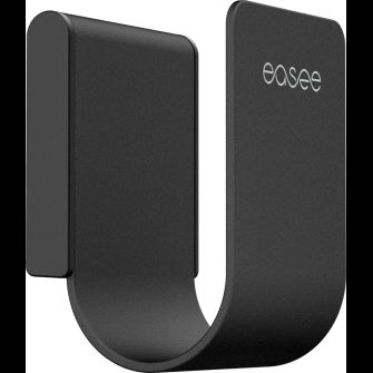 Easee U-Hook Wall-Mounted EV Charging Cable Holder - Black