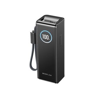 EcoFlow RAPID 25,000mAh Power Bank With Built-In USB Cables - Black