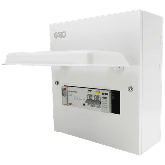 Garo 8-way EV Consumer Unit with 40A Protection and PME Fault Protection