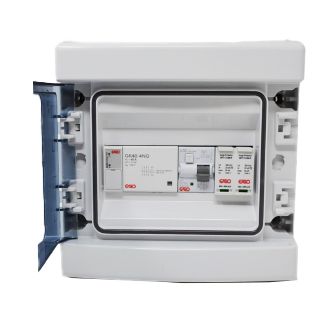 Garo Compact 8-way EV Consumer Unit with 40A Protection and PME Fault Protection
