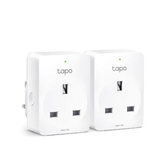 TP-Link Tapo P100 Wi-Fi Controlled Mini Smart Plug Socket - Pack of 2