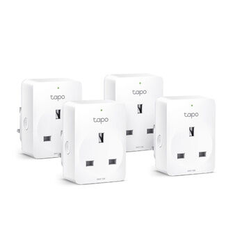 TP-Link Tapo P100 Wi-Fi Controlled Mini Smart Plug Socket - Pack of 4
