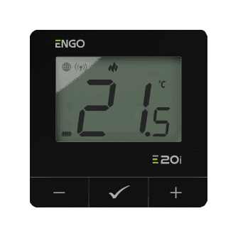 ENGO E20I-B-UK Wireless Black Internet Room Thermostat