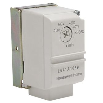 Honeywell Home L641A1039 Surface-Mounted Cylinder Thermostat (40–80°C)