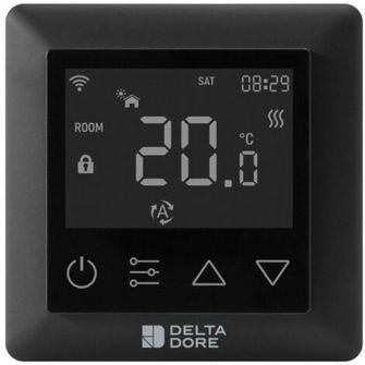 Delta Dore Tybox Zigbee Wireless Programmable Thermostat - Black
