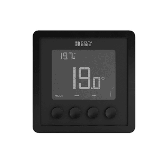 Delta Dore Tybox RF 210 Wireless Room Thermostat - Black