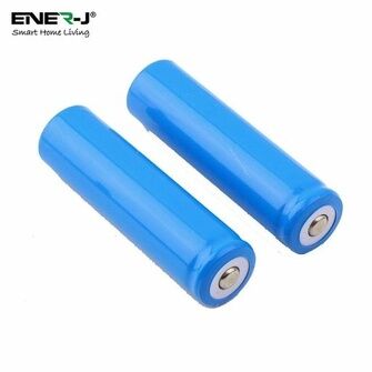 ENER-J set of 2 Batteries (18650 Battery with 2600 mAh Capacity of each Battery) for IP Camera & Video Doorbell SHA5284