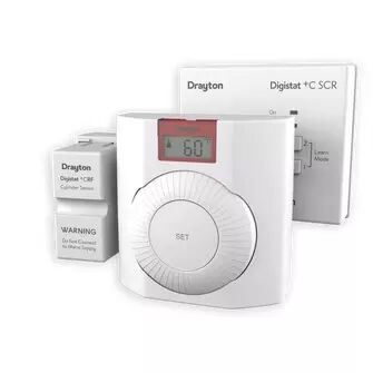 Drayton Digistat+C RF Hot Water Cylinder Thermostat, Sensor & Receiver