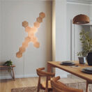 Nanoleaf Elements Wood Look Hexagon Smart Light Starter Kit - Pack of 13 additional 3