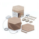 Nanoleaf Elements Wood Look Hexagon Smart Light Starter Kit - Pack of 13 additional 6