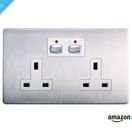 Energenie MiHome Smart Double Plug Socket - Brushed Steel additional 1