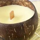 Cherish Planet Soy Wax Real Coconut Shell Candle - Sandalwood Scented additional 3
