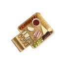 Cherish Planet 100% Bamboo Wooden Cheese Board With Drawer &amp; Knives Set additional 7