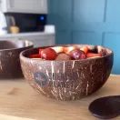 Cherish Planet Real Coconut Shell Bowls with Wooden Spoons additional 5