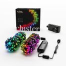 Twinkly Cluster Black Wire 400 RGB LED String Lights (Plug Type G) additional 1