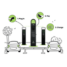 Evec VecSPRINT Payment Terminal - Pedestal with Light Sensing Controller and PAYTER additional 8