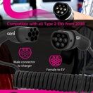 Cord Coiled EV Charging Cable 380V 32A 22kW additional 4