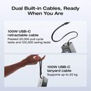 EcoFlow RAPID 25,000mAh Power Bank With Built-In USB Cables - Black additional 4