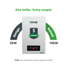 EHS 14kW Electric Black Front Flex Combi Boiler additional 2