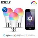 ENER-J Smart WiFi GLS LED Lamp B22, 9W, RGB+W+WW, Dimmable  (selling in packs of 3) additional 5
