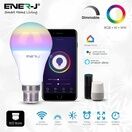 ENER-J Smart WiFi GLS LED Lamp B22, 9W, RGB+W+WW, Dimmable  (selling in packs of 3) additional 4