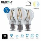 ENER-J Smart WiFi CCT Changing & Dimmable GLS A60 LED Lamp E27 8.5W (selling in packs of 3) additional 4