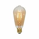 ENER-J Smart WiFi CCT Changing & Dimmable Amber Glass ST64 LED Lamp E27 8.5W (selling in packs of 3) additional 2