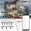 ENER-J Smart WiFi GU10 LED Lamp 5W, RGB+W+WW, Dimmable (selling in packs of 3) additional 8