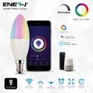 ENER-J Smart WiFi E14 LED Candle Bulb 4.5W, RGB+W+WW, Dimmable (selling in packs of 3) additional 2