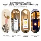 ENER-J Smart WiFi E14 LED Candle Bulb 4.5W, RGB+W+WW, Dimmable (selling in packs of 3) additional 5