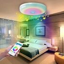 ENER-J WiFi Ceiling Lights 24W, RGB+W+WW, Dimmable with Bluetooth Speaker additional 6