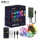 ENER-J Smart RGB Fairy Lights with 5 Meters length, 50 LEDs, WiFi+BLE+IR Remote control additional 2