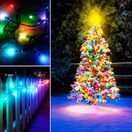 ENER-J Smart RGB Fairy Lights with 5 Meters length, 50 LEDs, WiFi+BLE+IR Remote control additional 9