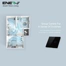 ENER-J Wifi Smart 2 Gang Touch Switch, No Neutral Needed, Black Body additional 9