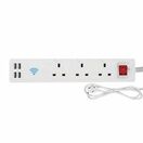 ENER-J 13A SMART Wi-Fi Power Strips with 3 Sockets & 4 USB additional 1