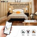 ENER-J 13A SMART Wi-Fi Power Strips with 3 Sockets & 4 USB additional 9