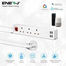 ENER-J 13A SMART Wi-Fi Power Strips with 3 Sockets & 4 USB additional 4