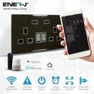 ENER-J Smart WiFi 13A WiFi Twin Wall Sockets with 2 USB Ports (Black) additional 1